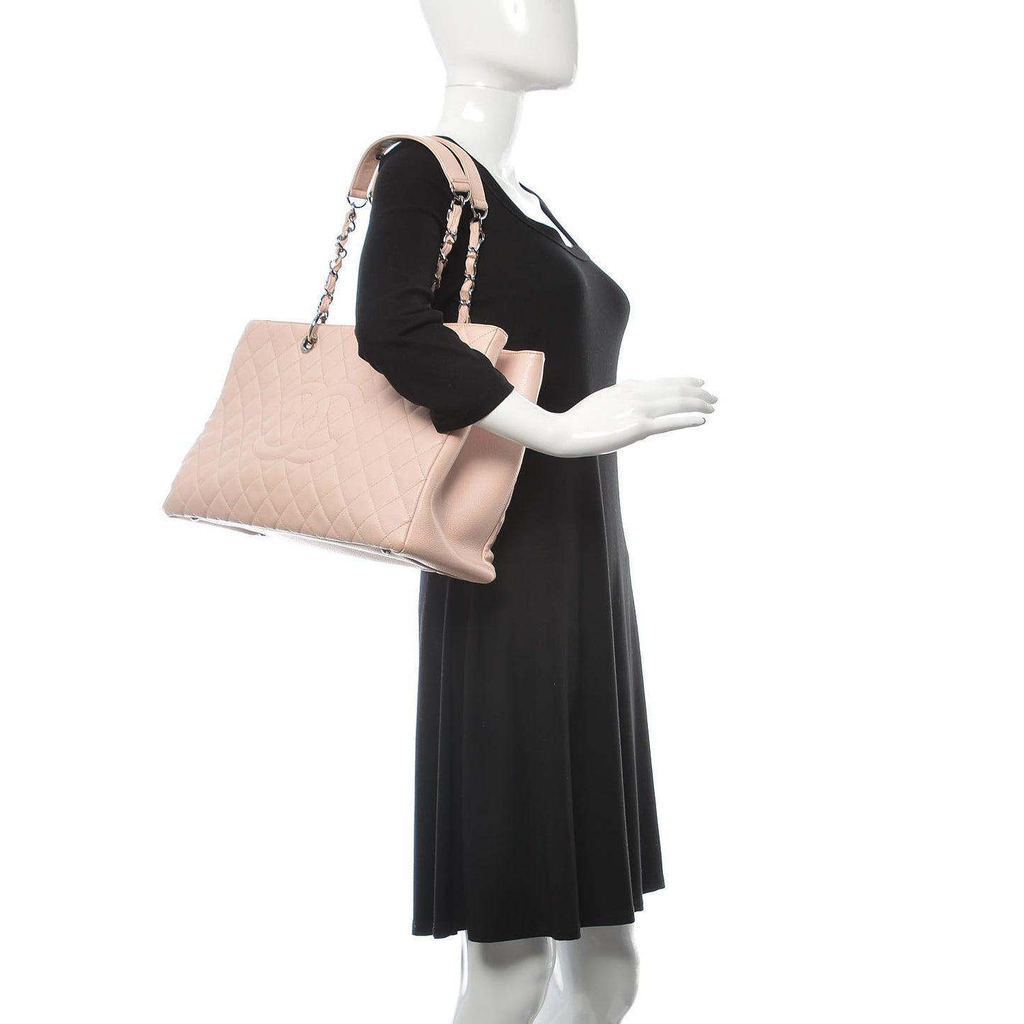 Caviar XL Grand Shopping Tote GST Light Pink