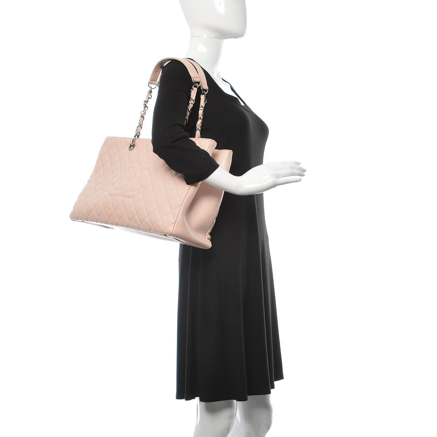 Chanel Caviar XL Grand Shopping Tote GST Light Pink 2 of 13
