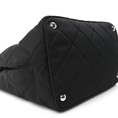 Prada Nylon Tessuto Impuntu Quilted Tote Black 10 of 11