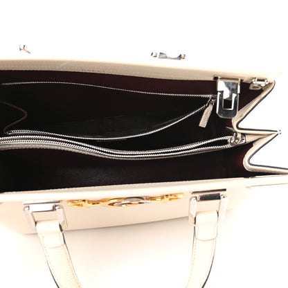 Gucci Grainy Calfskin Medium Zumi Top Handle Bag Mystic White 5 of 12