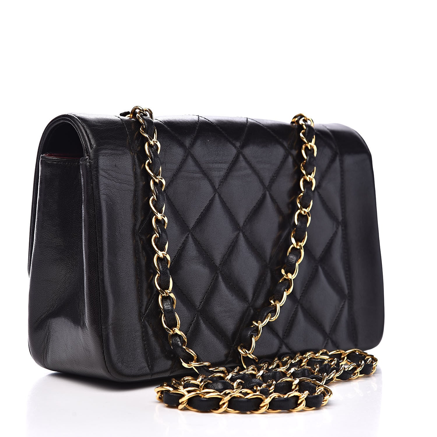 Chanel Lambskin Quilted Small Single Flap Bag Black 3 of 14