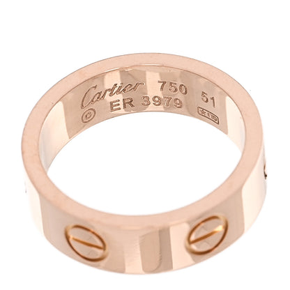 Cartier 18K Pink Gold 5.5mm LOVE Ring 51 5.75 4 of 4
