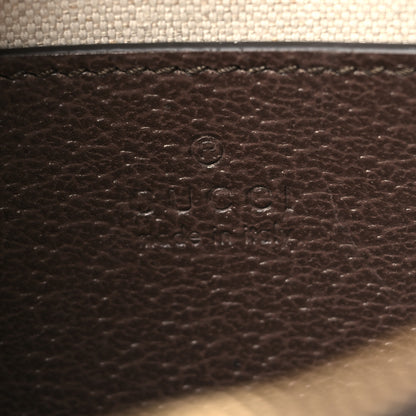 Gucci Denim Monogram Textured Dollar Calfskin Super Mini Ophidia Shoulder Bag Beige Ebony New Acero 6 of 10