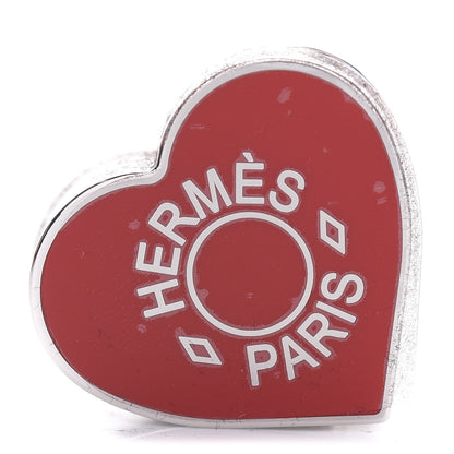 Hermes Palladium Coeur Scarf Ring Rouge 1 of 6