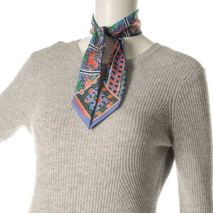 Hermes Silk Collections Imperiales Twilly Lavande Bleu Orange 2 of 4