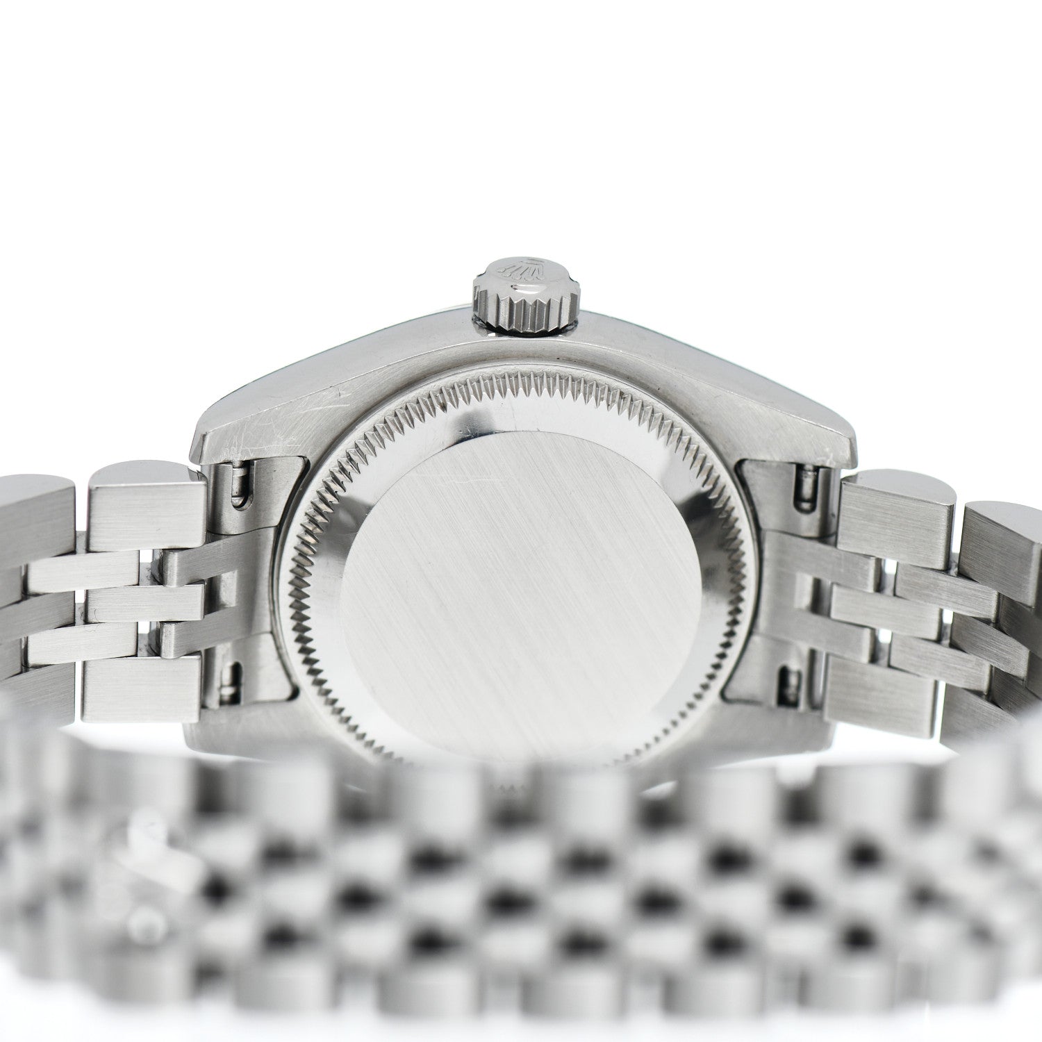 Rolex Stainless Steel 18K White Gold 26mm Oyster Perpetual Datejust Watch Silver Roman 179174 4 of 5