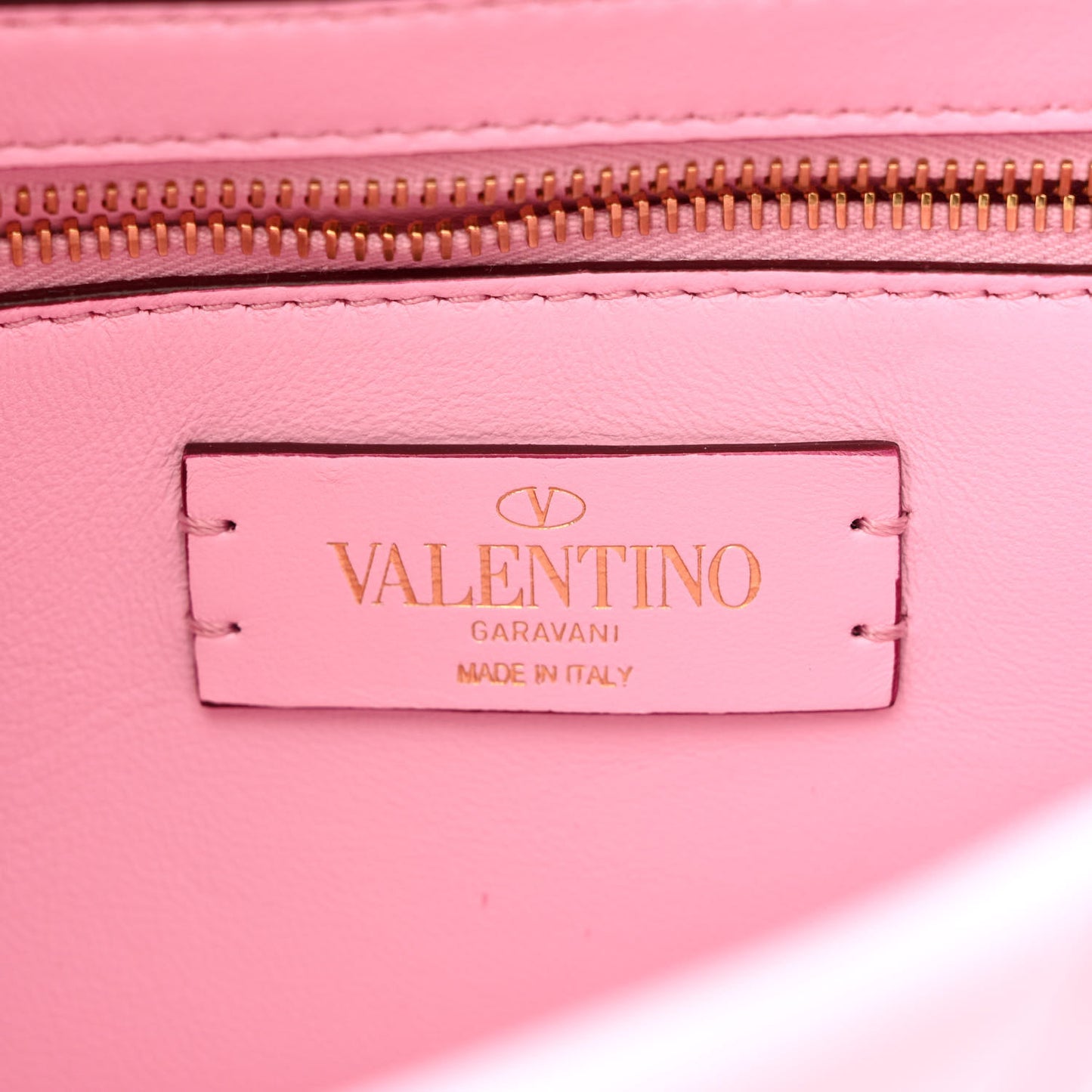 Nappa Medium Roman Stud Shoulder Bag Pink Borealis