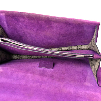 Gucci GG Supreme Monogram Embroidered Small Dionysus Shoulder Bag Purple 5 of 15
