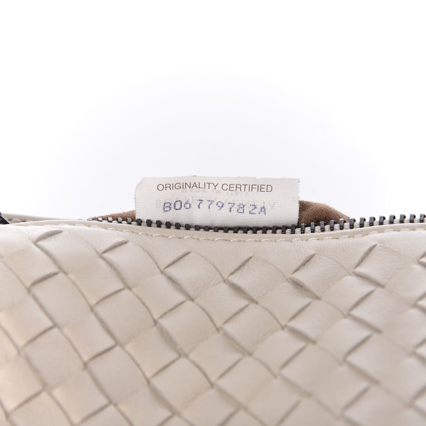 Nappa Intrecciato Small Shoulder Bag White