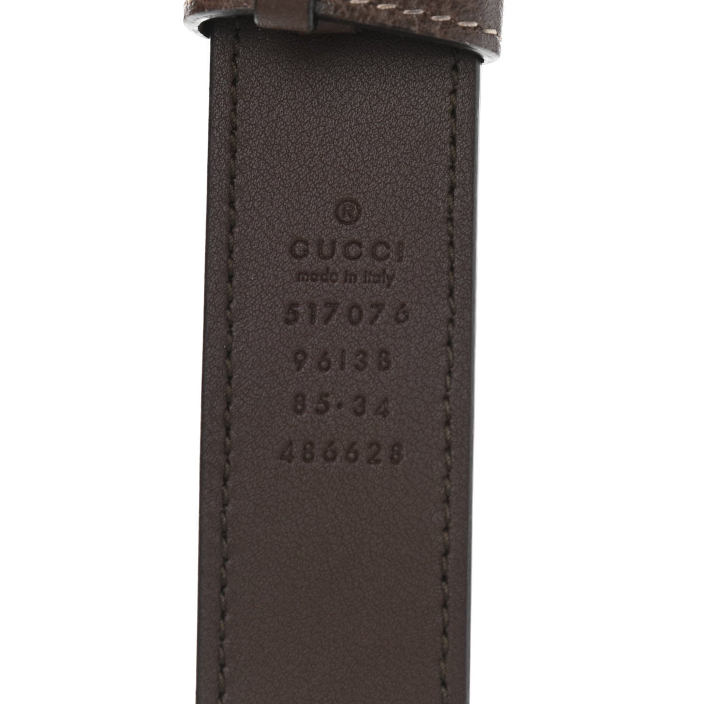GG Supreme Monogram Web Small Ophidia Belt Bag 85 34 Dark Brown