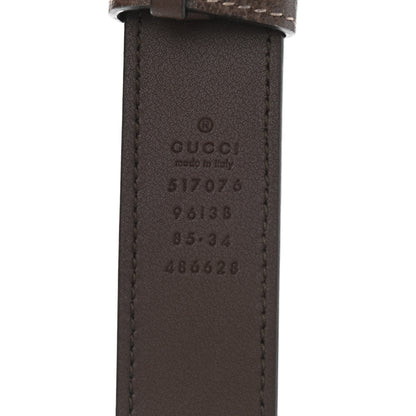 Gucci GG Supreme Monogram Web Small Ophidia Belt Bag 85 34 Dark Brown 12 of 13