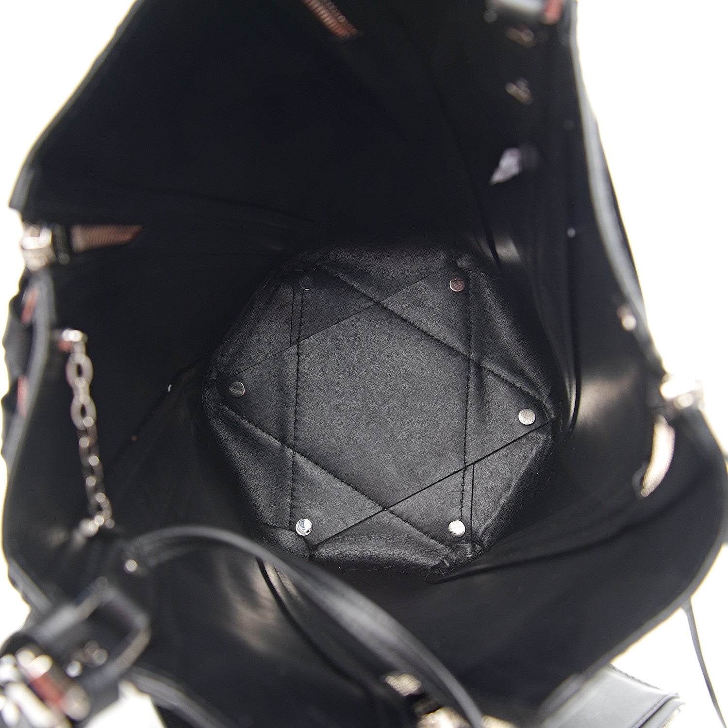 Proenza Schouler Calfskin Medium Hex Bucket Bag Black 4 of 8