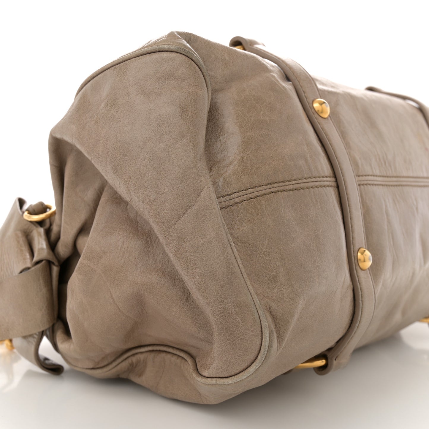 Vitello Lux Bow Bag Grey