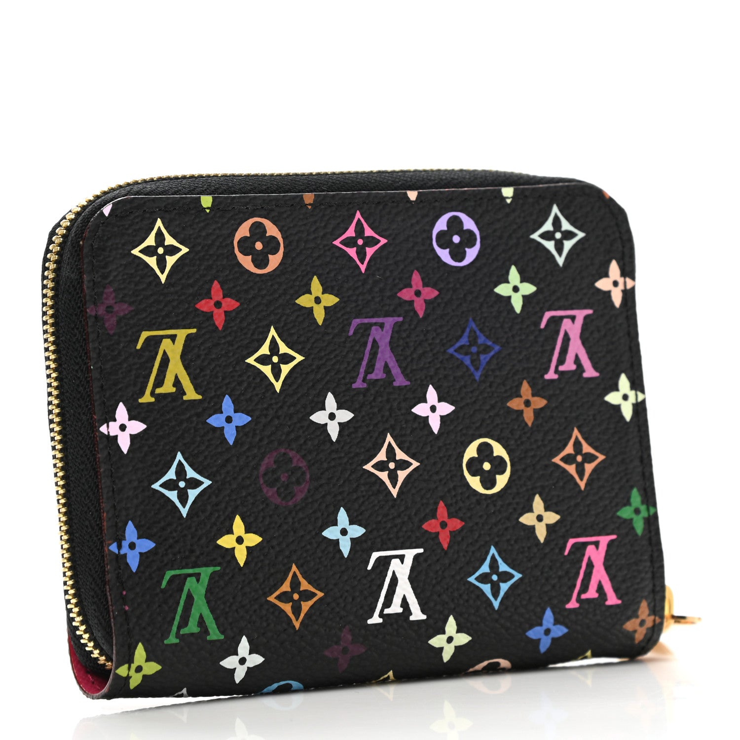Louis Vuitton Monogram Multicolor Zippy Coin Purse Black Grenade 3 of 7