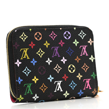 Louis Vuitton Monogram Multicolor Zippy Coin Purse Black Grenade 3 of 7