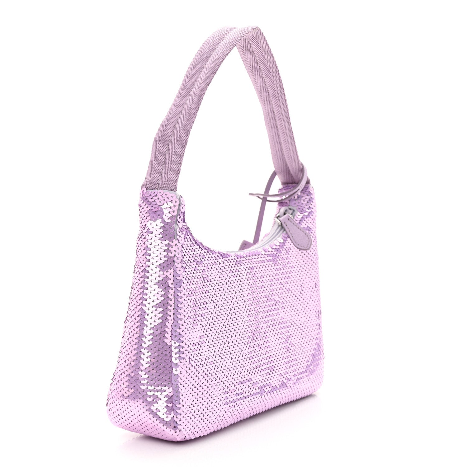 Prada Paillettes Sequin Mini Re-Edition 2000 Bag Lilium Black 3 of 9