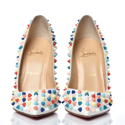 Christian Louboutin Gomme Pigalle Spikes 120 Pumps 38.5 White Multicolor 2 of 15