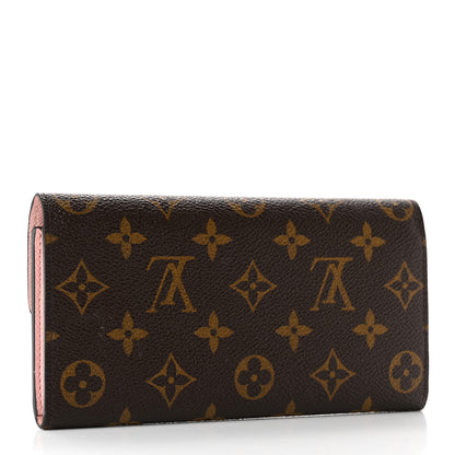 Louis Vuitton Monogram Emilie Wallet Rose Ballerine 3 of 13