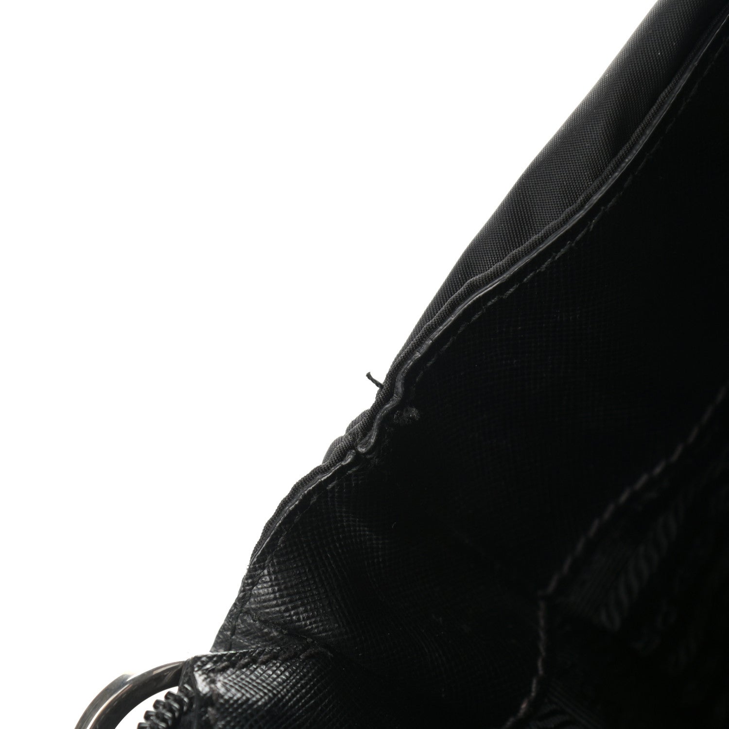Prada Nylon Saffiano Front Pocket Tote Black 13 of 14
