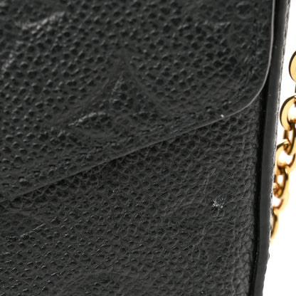 Louis Vuitton Empreinte Pochette Felicie Chain Wallet Black 13 of 13