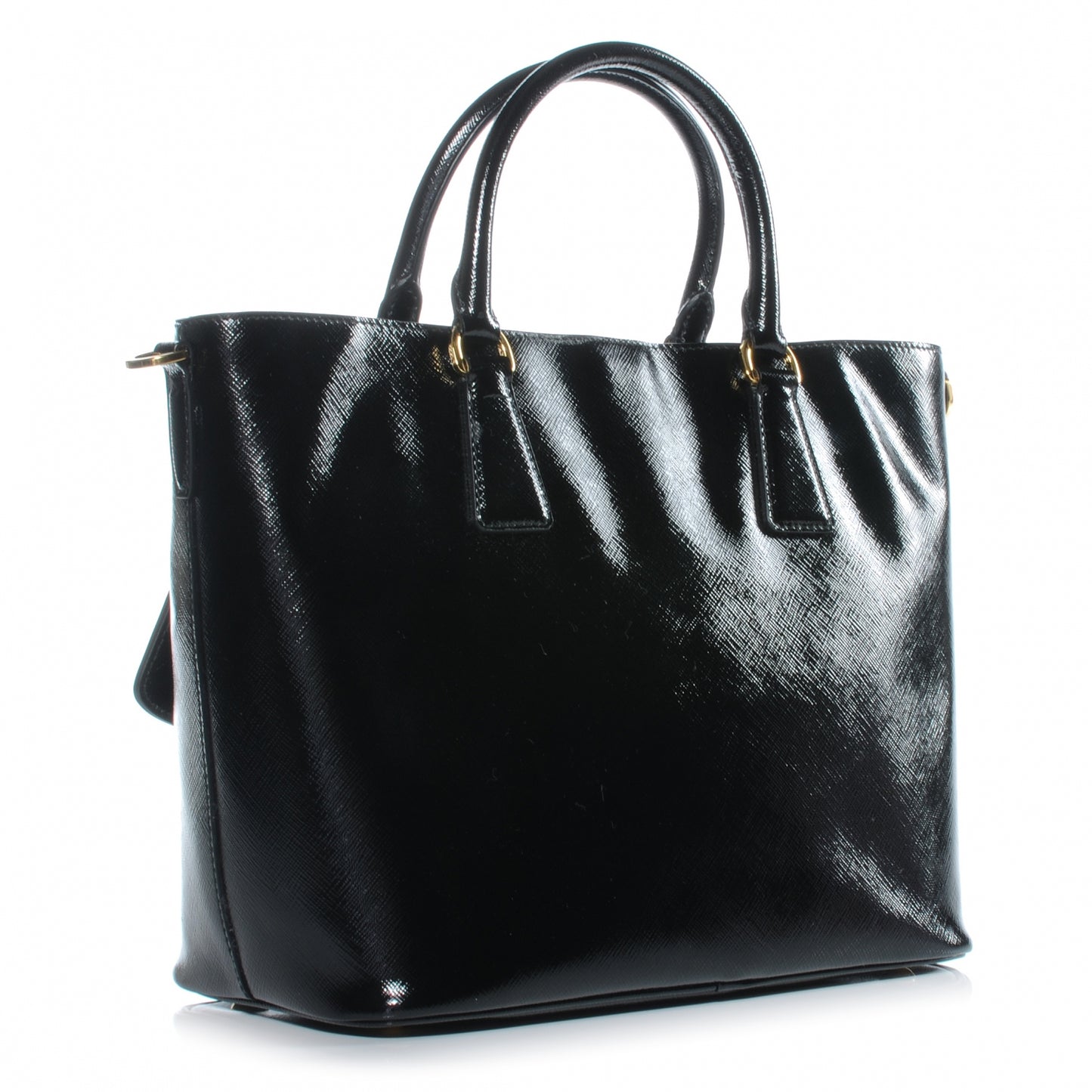Saffiano Vernice Tote Black