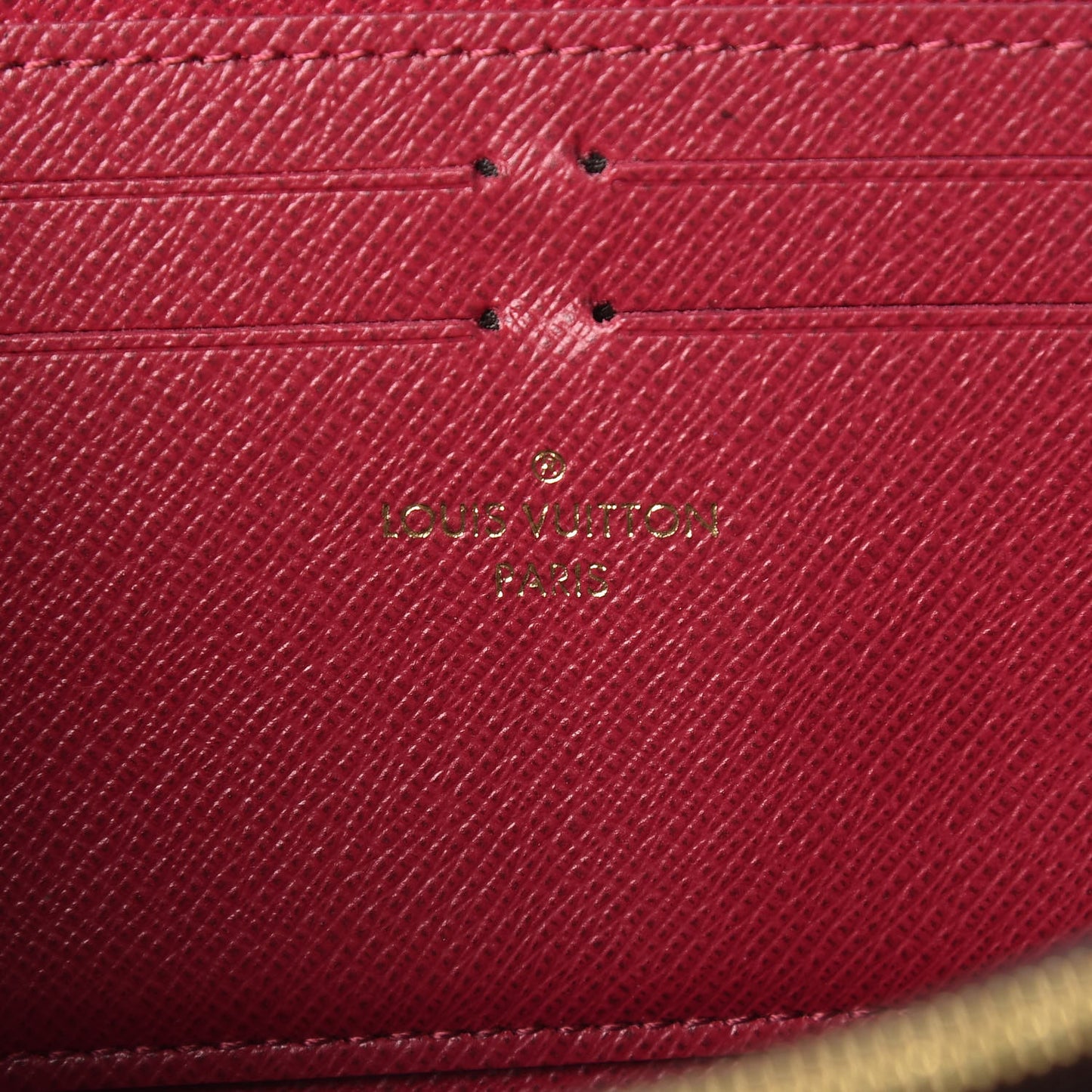 Monogram Clemence Wallet Fuchsia