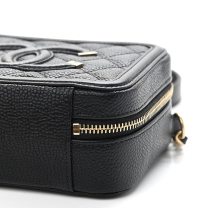 Chanel Caviar Quilted CC Filigree Vanity Clutch With Chain Black 9 of 9