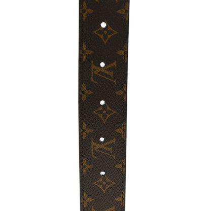 Louis Vuitton Calfskin Monogram 30mm Flowergram Reversible Belt 85 34 Black 3 of 4