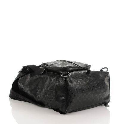 Gucci Imprime Monogram Interlocking G Double Buckle Backpack Black 4 of 7