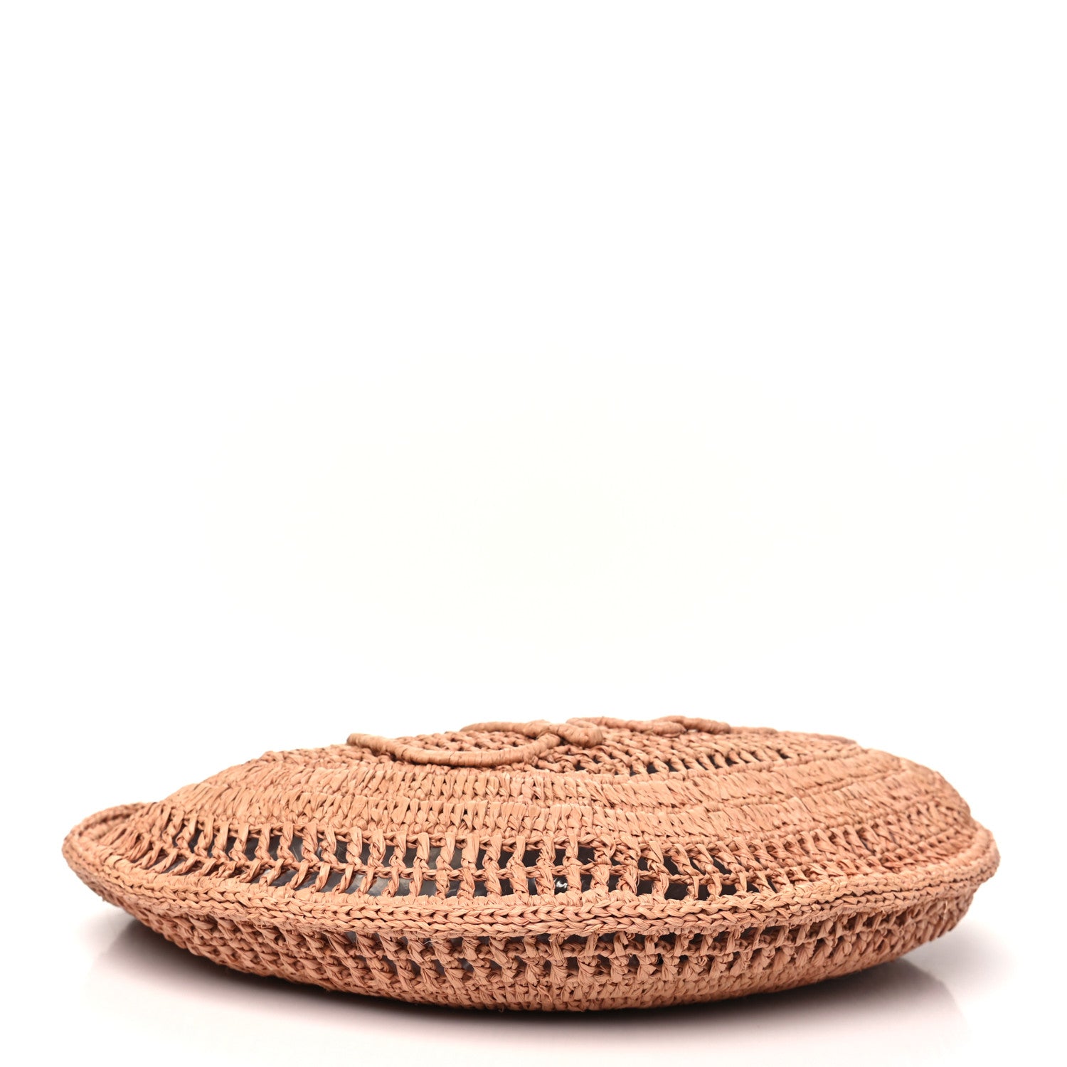 Chloe Raffia Calfskin Summer Banana Hobo Summery Beige 4 of 9