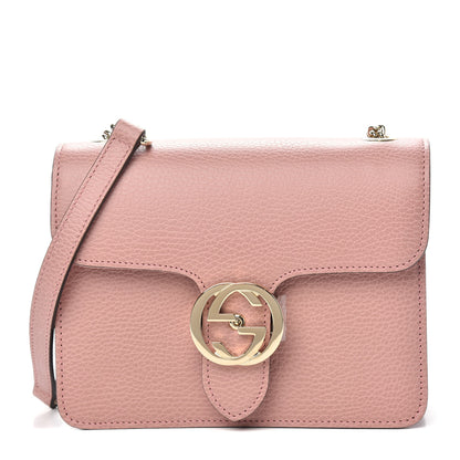 Gucci Dollar Calfskin Small Interlocking G Shoulder Bag Soft Pink 1 of 11