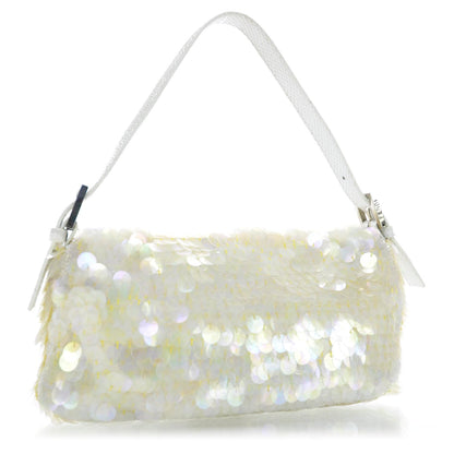 Fendi Sequin Paillettes Snakeskin Baguette 3 of 10