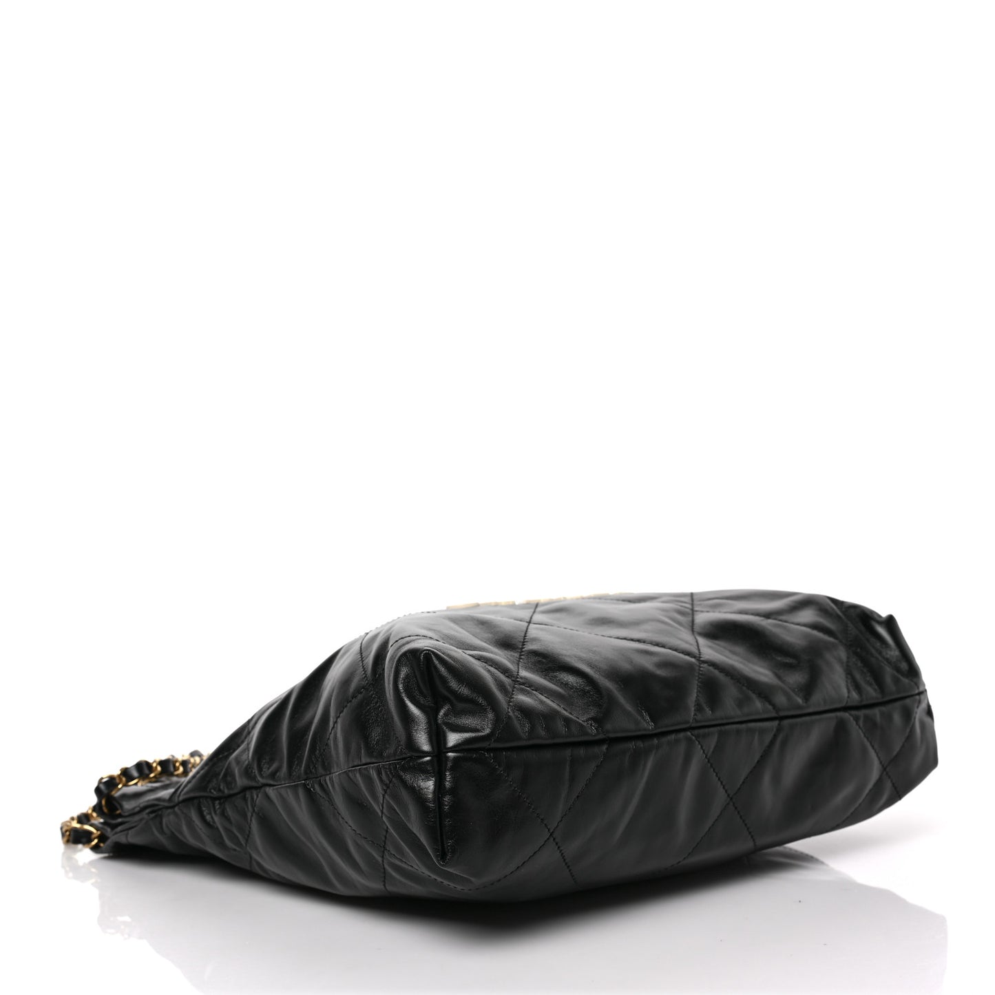 Calfskin Quilted Small Chanel 22 Black