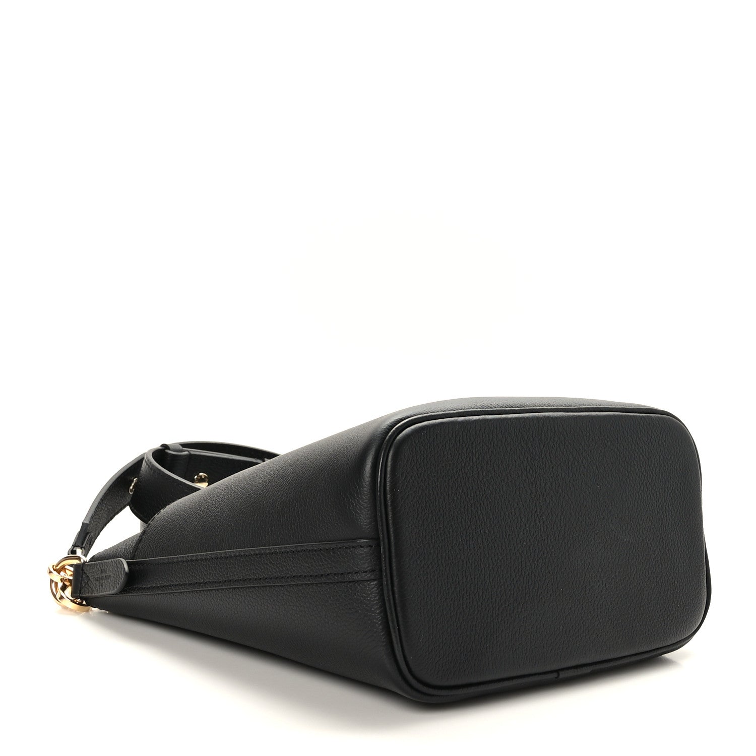 Louis Vuitton Calfskin Lock and Walk Bucket Black 4 of 7