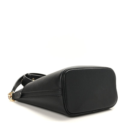 Louis Vuitton Calfskin Lock and Walk Bucket Black 4 of 7