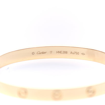 Cartier 18K Yellow Gold LOVE Bracelet 17 4 of 7