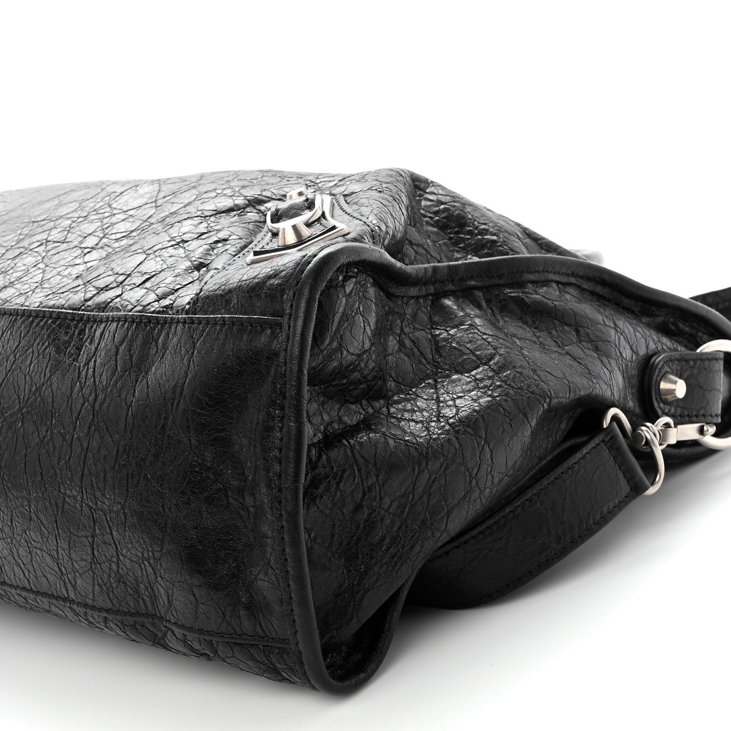 Balenciaga Agneau Silver Metallic Edge Hardware City Black 9 of 9