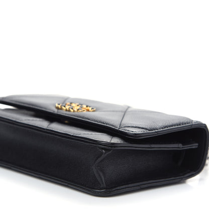 Chanel Lambskin Quilted Chanel 19 Wallet On Chain WOC Black 10 of 10