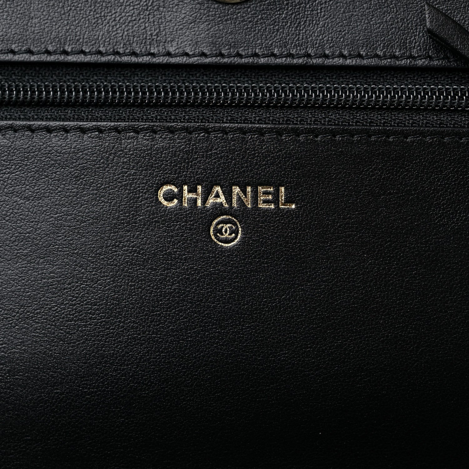 Chanel Caviar Camellia Embossed Wallet On Chain WOC Black 5 of 11