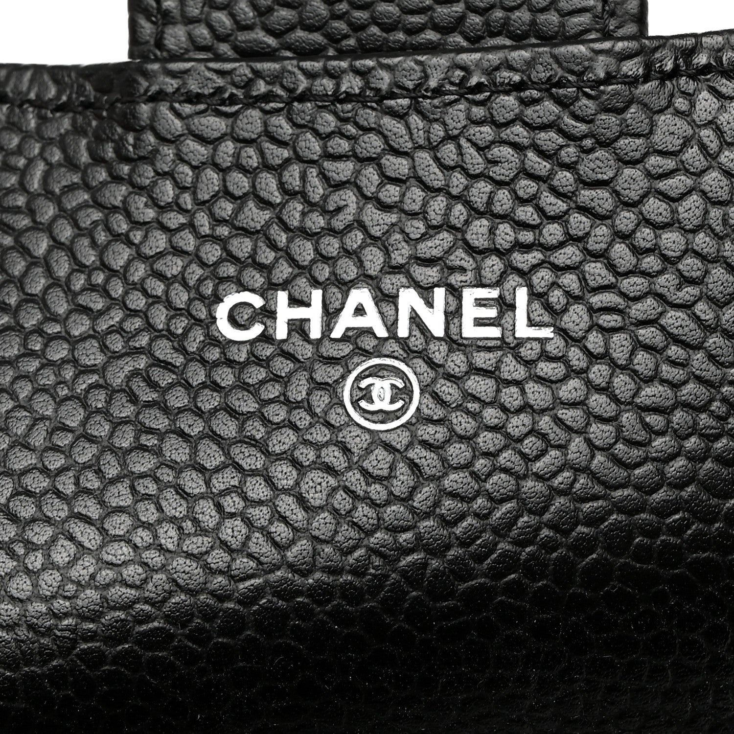 Chanel Caviar Quilted Flap Card Holder Wallet Black 6 of 9