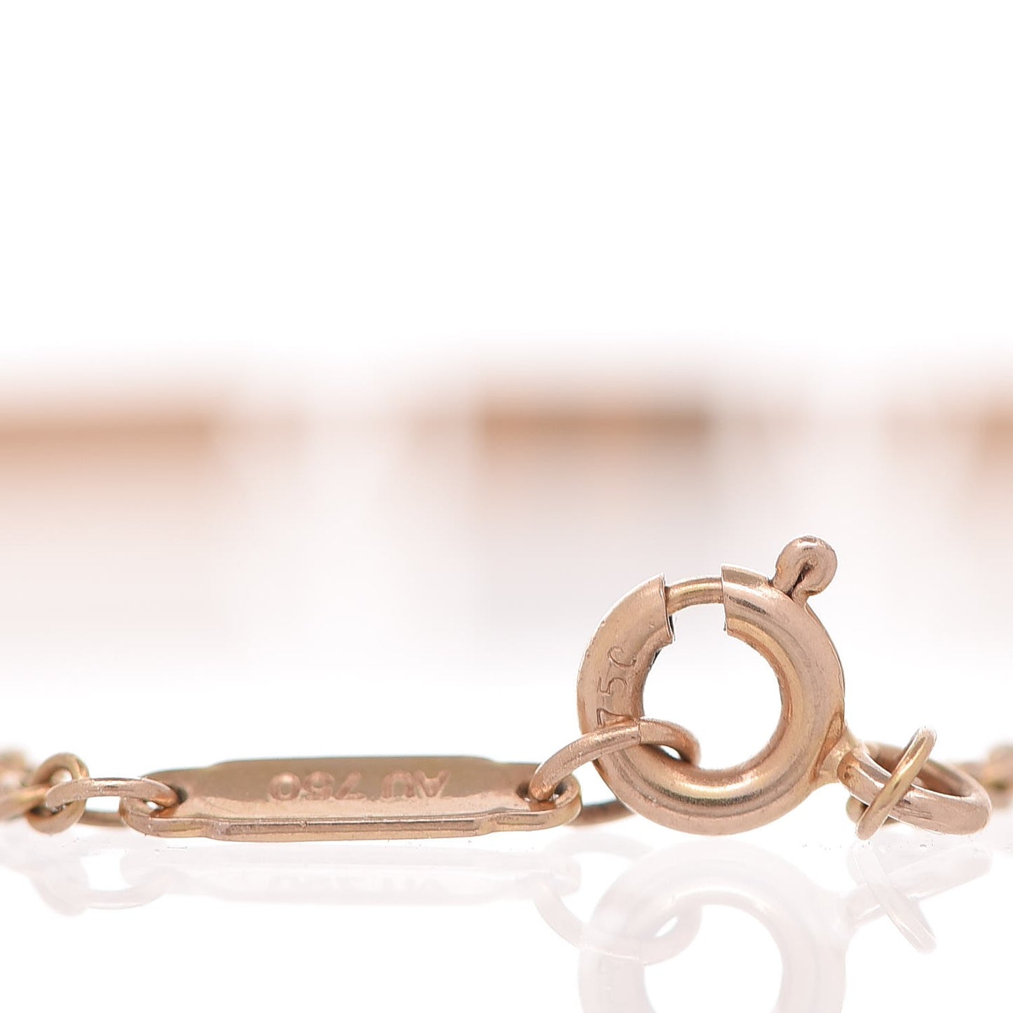18K Rose Gold Diamond Atlas Bar Pierced Bracelet