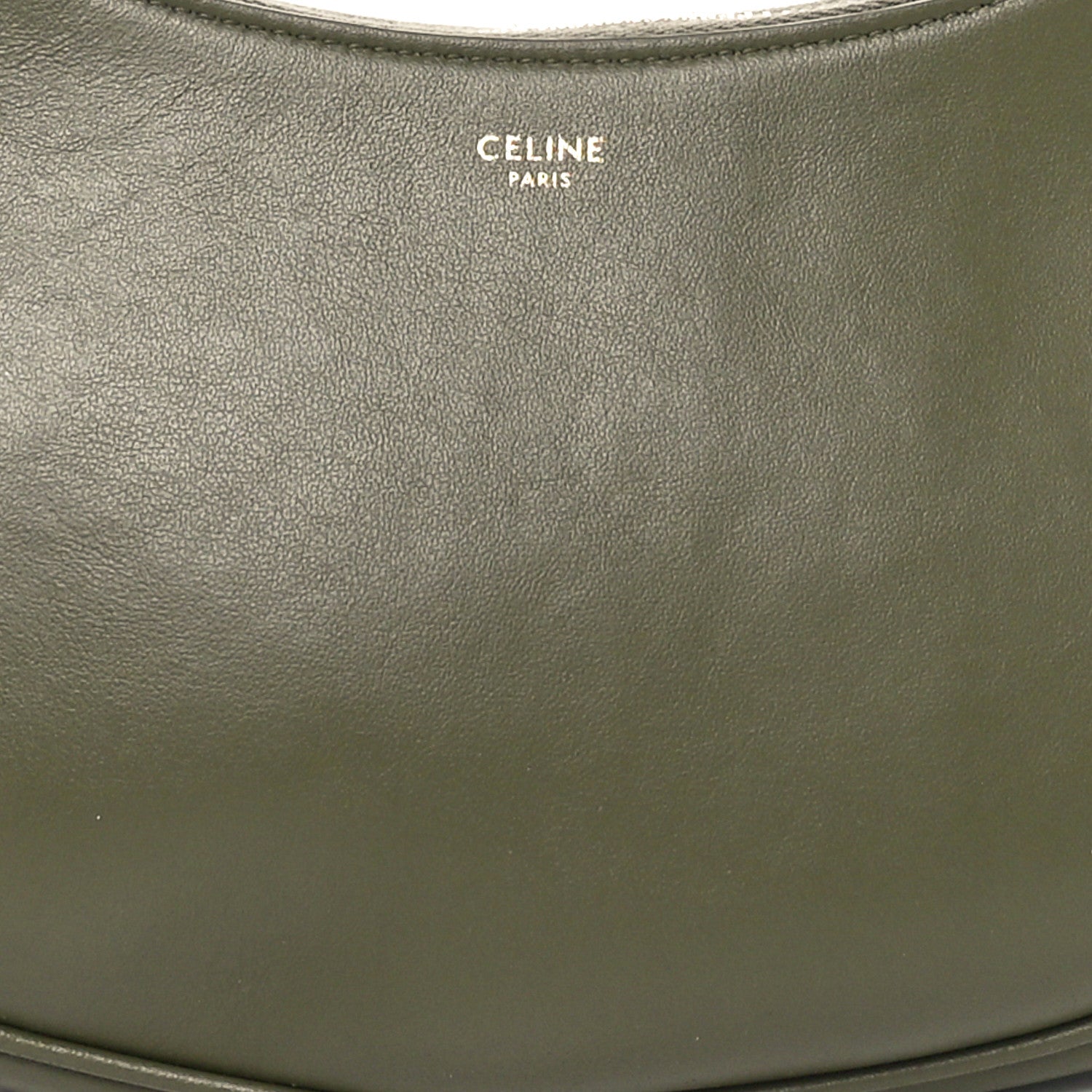 Celine Smooth Calfskin Medium Strap Ava Shoulder Bag Dark Olive 7 of 10