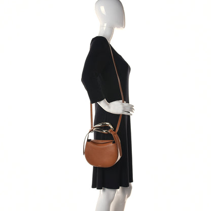 Chloe Small Grain Calfskin Kiss Bag Brown 2 of 11