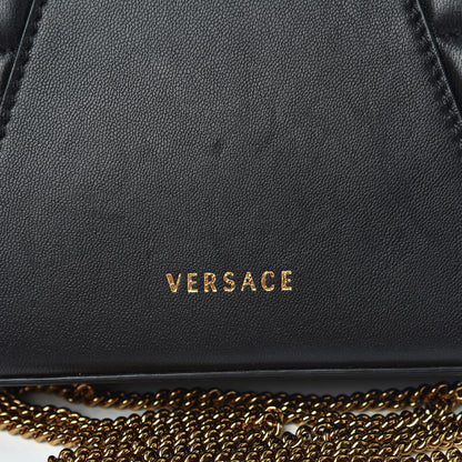 Versace Nappa Quilted Virtus Evening Bag Black 11 of 11