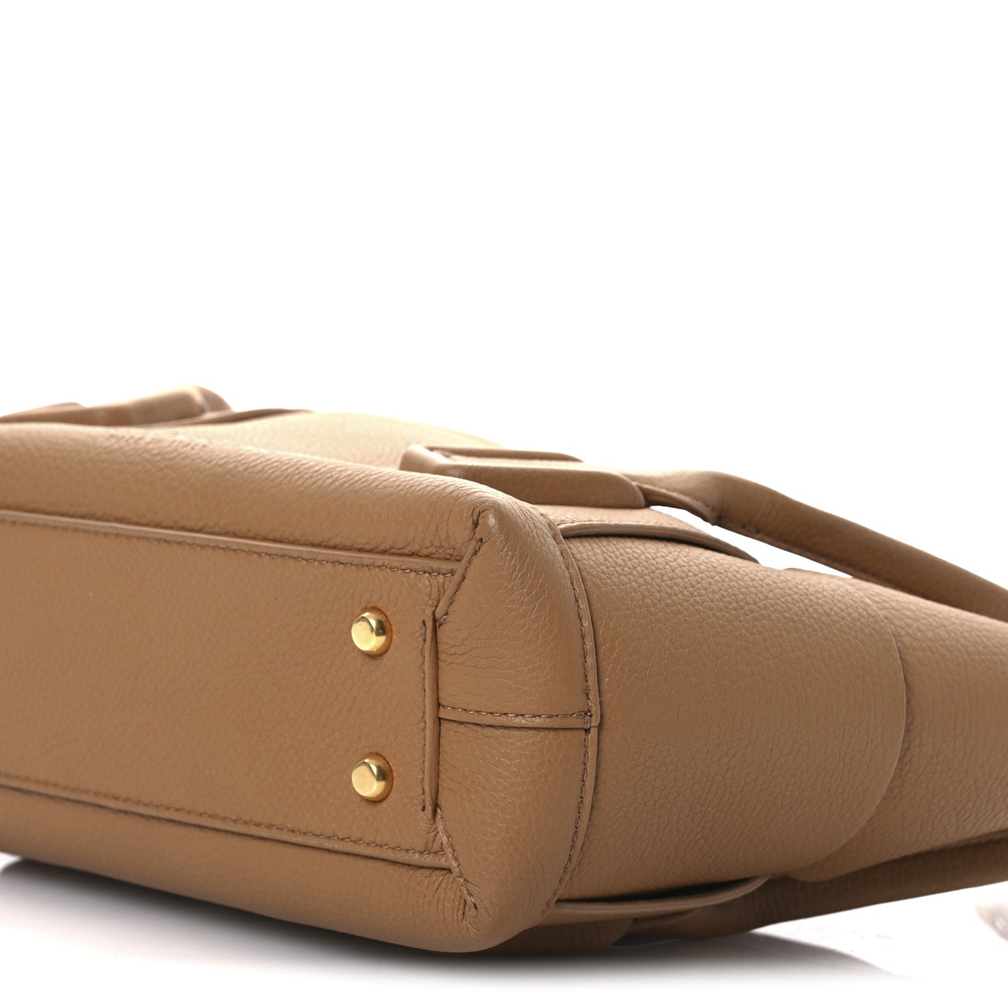 Grained Calfskin Maxi Intrecciato Arco 33 Caramel