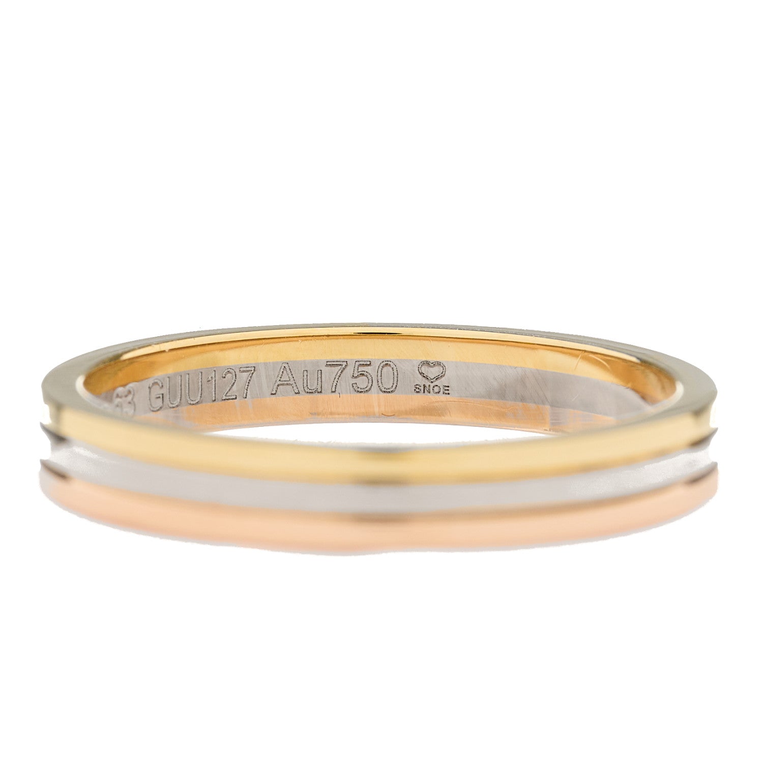 Cartier 18K Pink White Yellow Gold 3.5mm Vendome Louis Cartier Wedding Band Ring 63 10.25 5 of 6