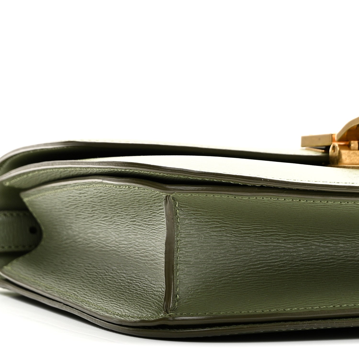 Celine Liege Calfskin Medium Classic Box Flap Bag Light Khaki 9 of 10