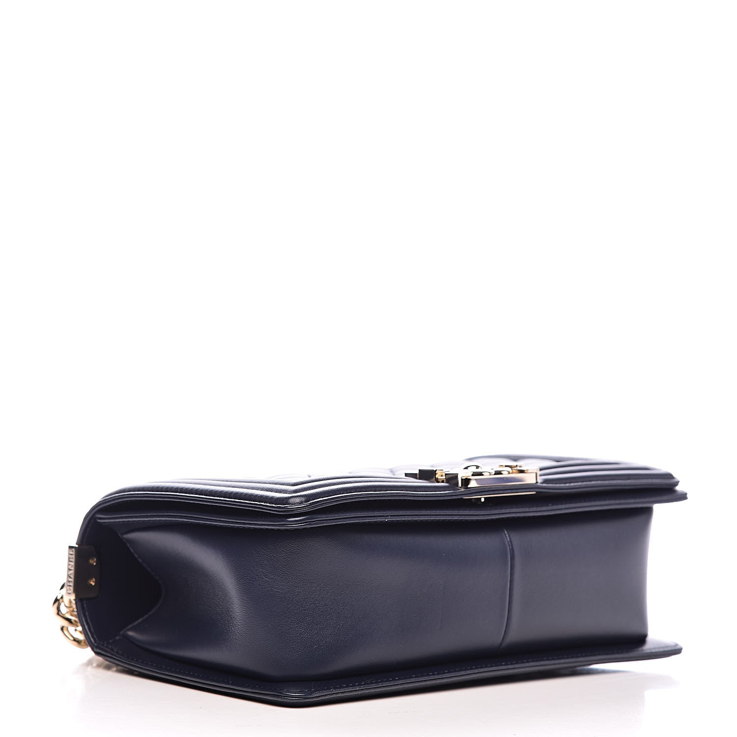 Chanel Lambskin Quilted Medium Boy Flap Dark Navy 4 of 11