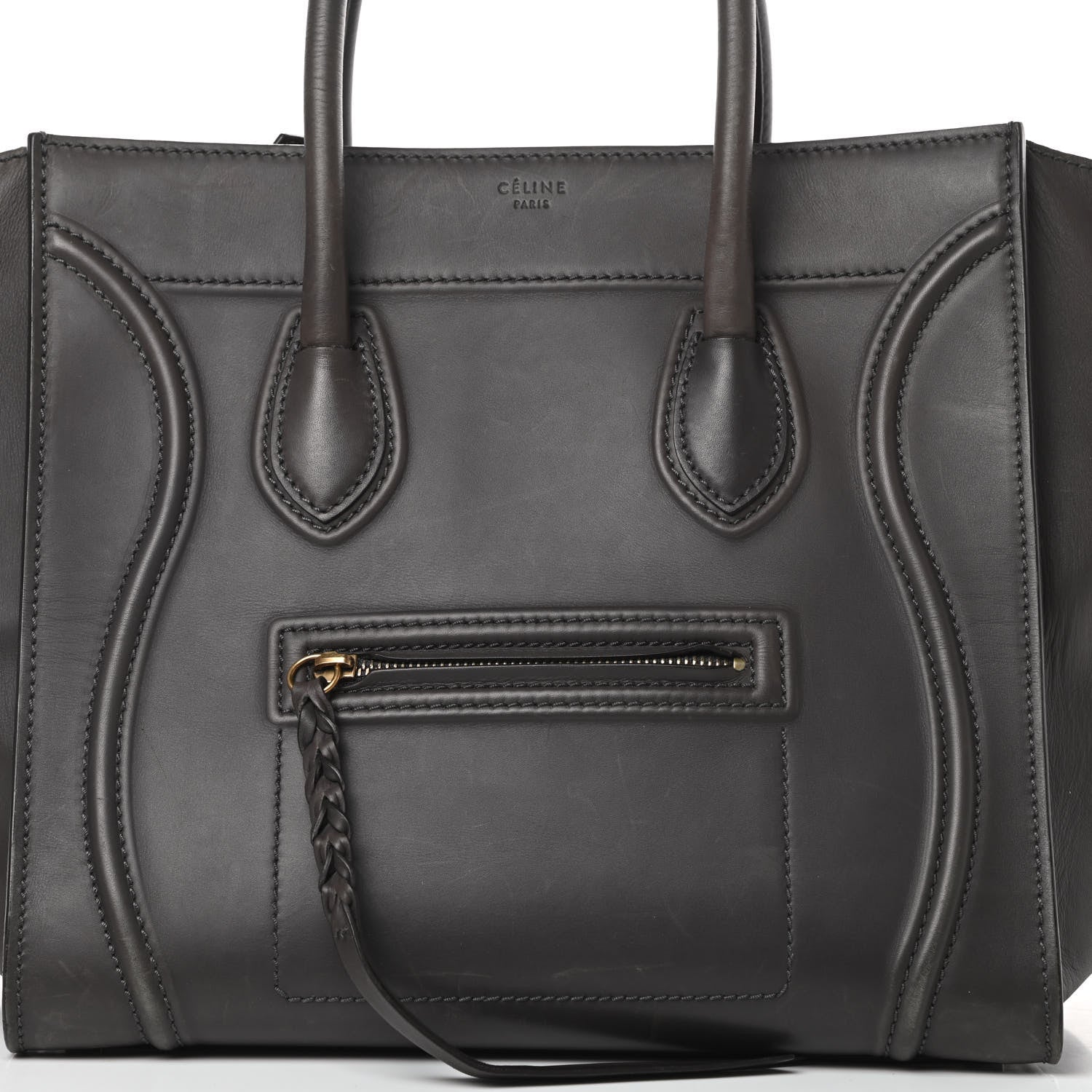 Celine Smooth Calfskin Medium Phantom Luggage Grey 9 of 22