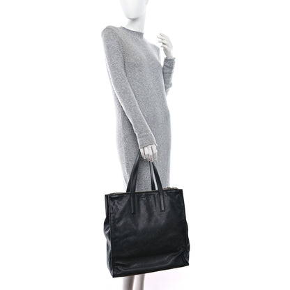 Prada Double Zip Saffiano Tote Black 2 of 10